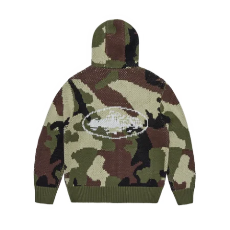 ALCATRAZ HEAVY KNIT ZIP HOODIE [CAMO]