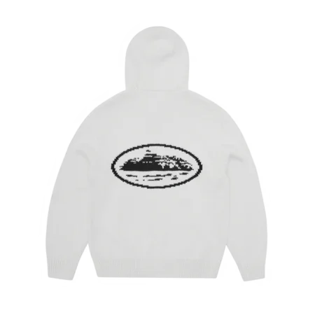 CORTEIZ ALCATRAZ HEAVY KNIT ZIP HOODIE [NATURAL]