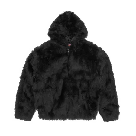 Corteiz HOODED FUR JACKET [BLACK]