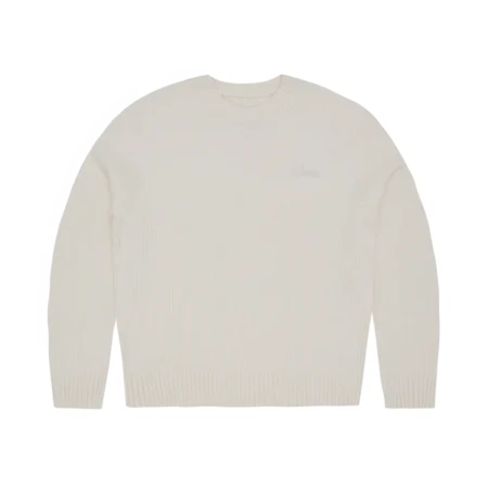 CORTEIZ CROCHET APPLIQUE KNIT CREW [OFF WHITE]